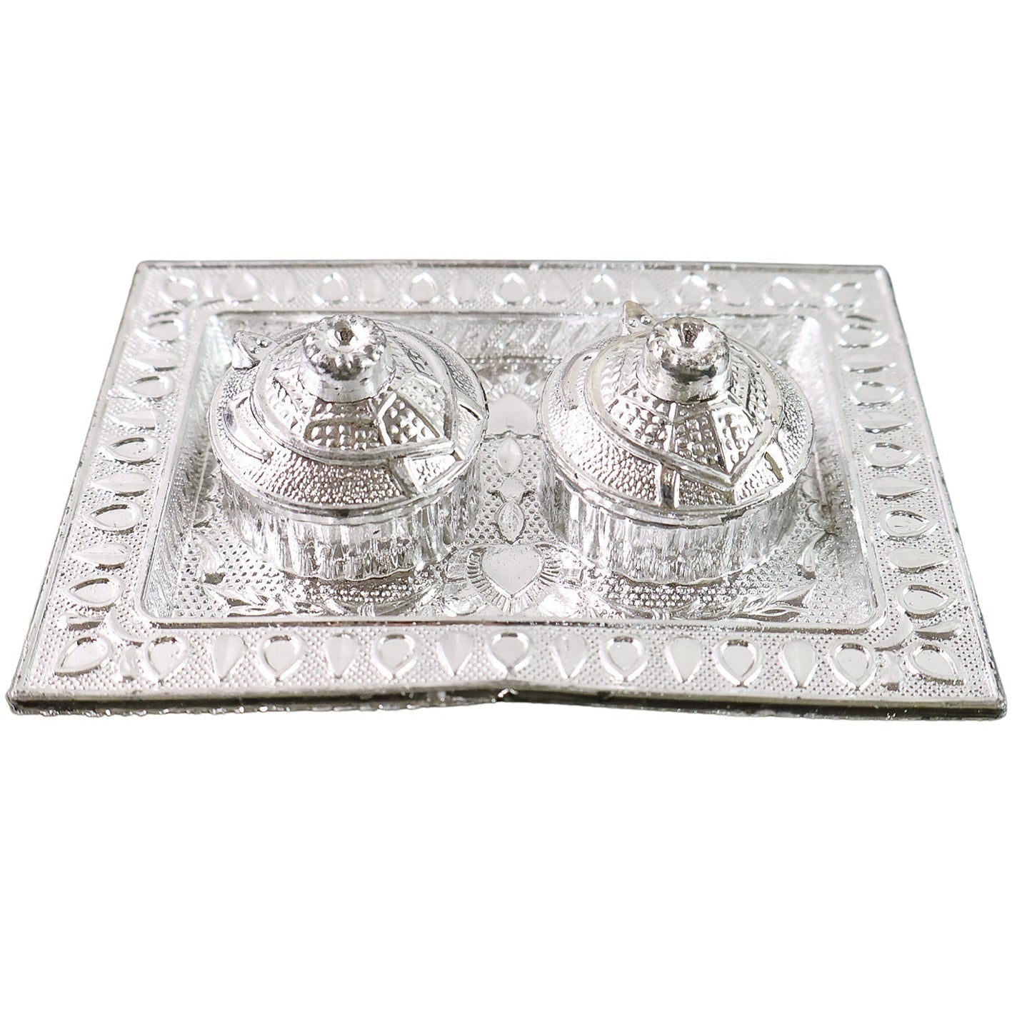 Tray Shape Special Puja Thali (1 Pc / Mix Design) Your Brand