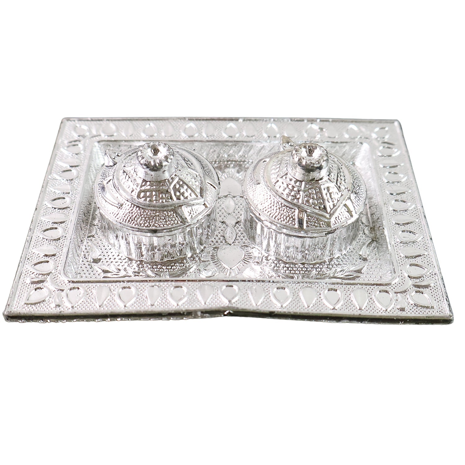 Tray Shape Special Puja Thali (1 Pc / Mix Design) Your Brand