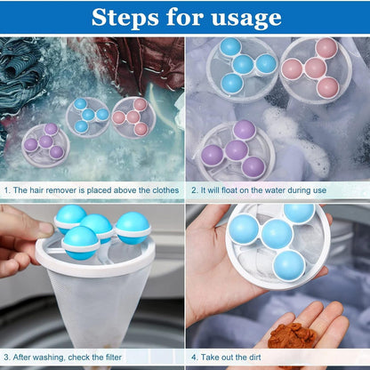 Floating Laundry Ball Lint Catcher – Reusable Hair & Fur Filter (1 Pc) Your Brand