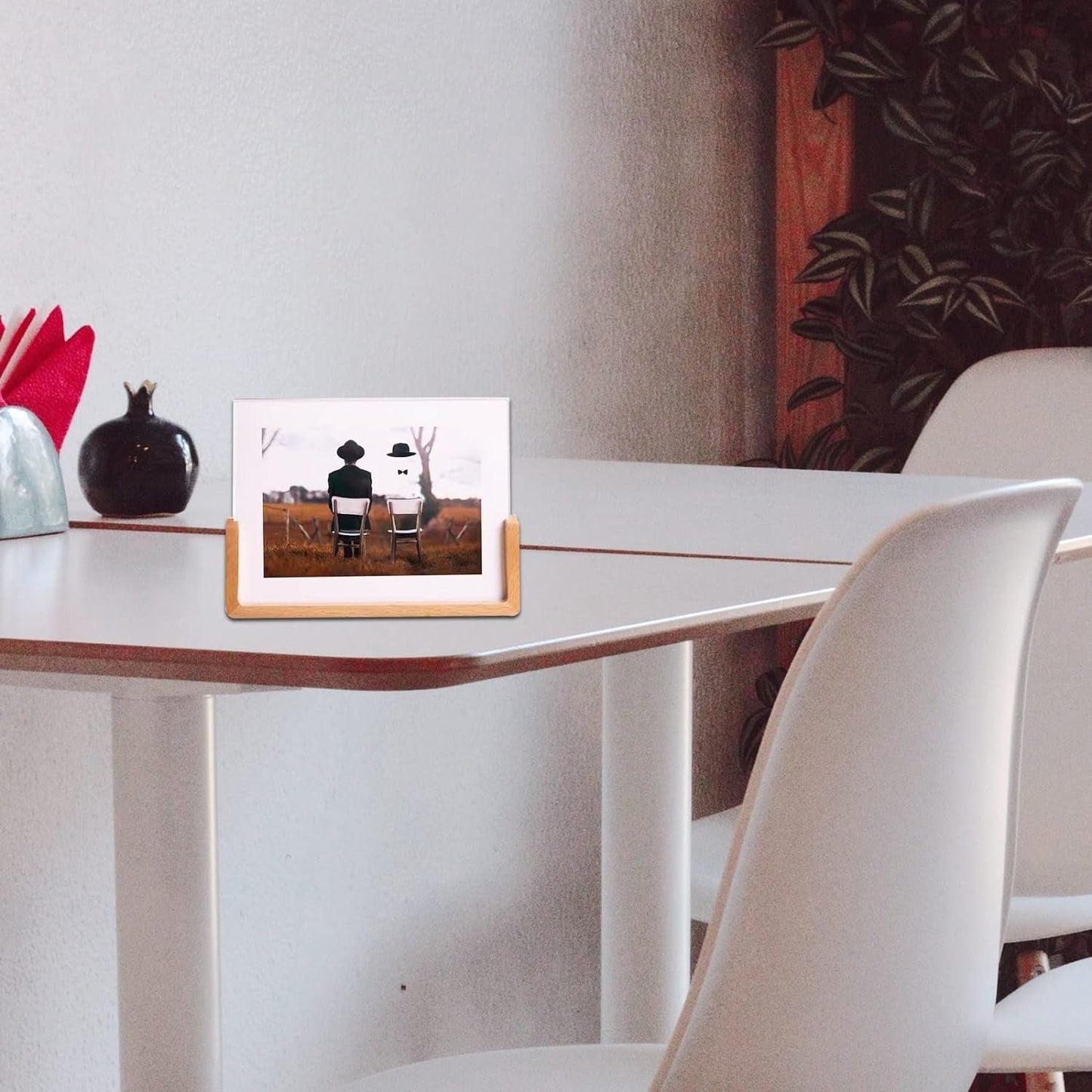  Wooden Picture Stand, Photo Frame Stand (1 Pc) Your Brand