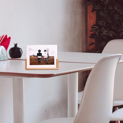  Wooden Picture Stand, Photo Frame Stand (1 Pc) Your Brand