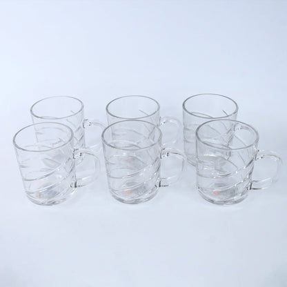 Glass Coffe & Tea Cup / Mug Enjoy Your Drink in Style, Water glass (6 pcs Set / 220 ML) Your Brand
