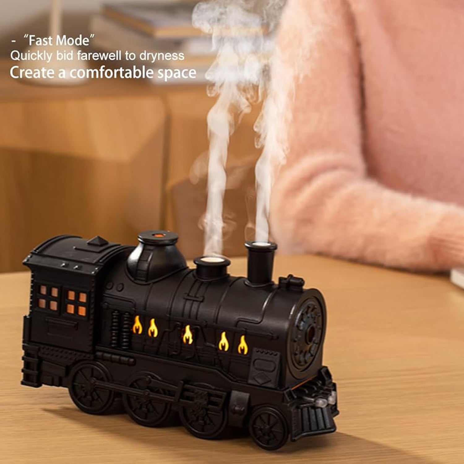 Train Shape Portable Mini Humidifier (1 Pc / Mix Color) Your Brand