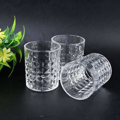Premium Crystal-Style Glass Tumbler Set (6 Pc / 210 ML) Your Brand