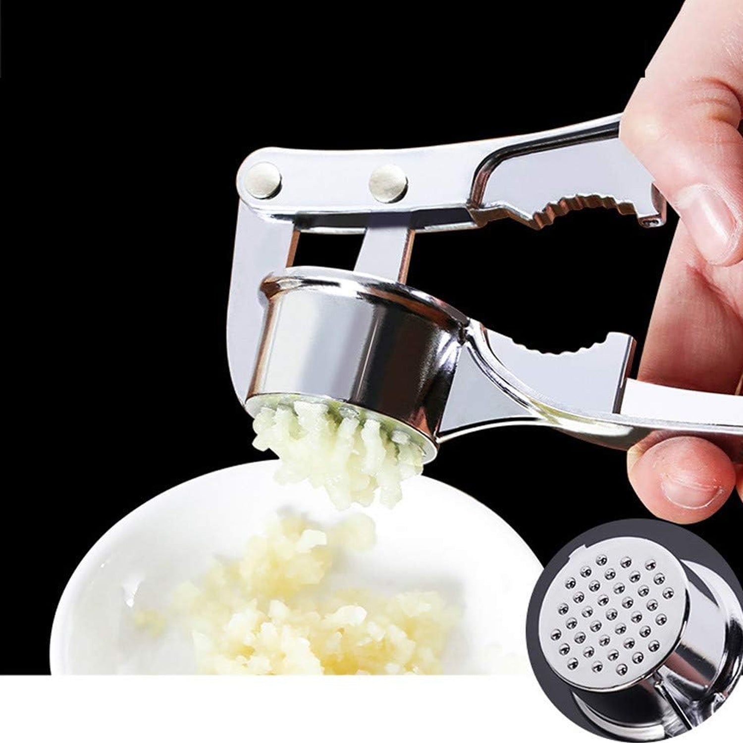 2 in1 Garlic Masher Premium Garlic Press & Walnut Cracker Opener (1 Pc) Your Brand