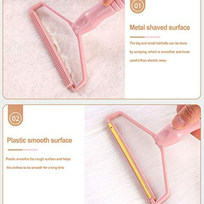 2in1 Portable Lint Remover for Home Use | Use for Removing Lint Dust in Furniture and Wool Clothes Sweater Carpet | Woolen Fabrics Brush Sticky Lint Roller with Long Handle (1 Pc) Your Brand