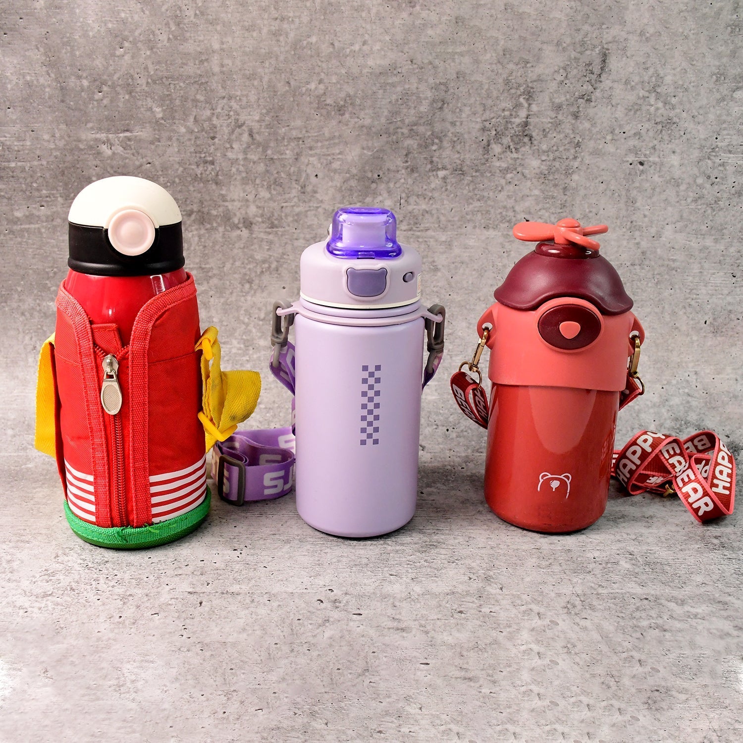Stainless Steel Water Bottles 500 ML Approx (Mix Design & Color / 1 Pc) Your Brand