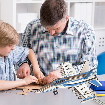 3D Wooden Aircraft Puzzle DIY Assembly Kit (Mix Design – 1 Set) Your Brand