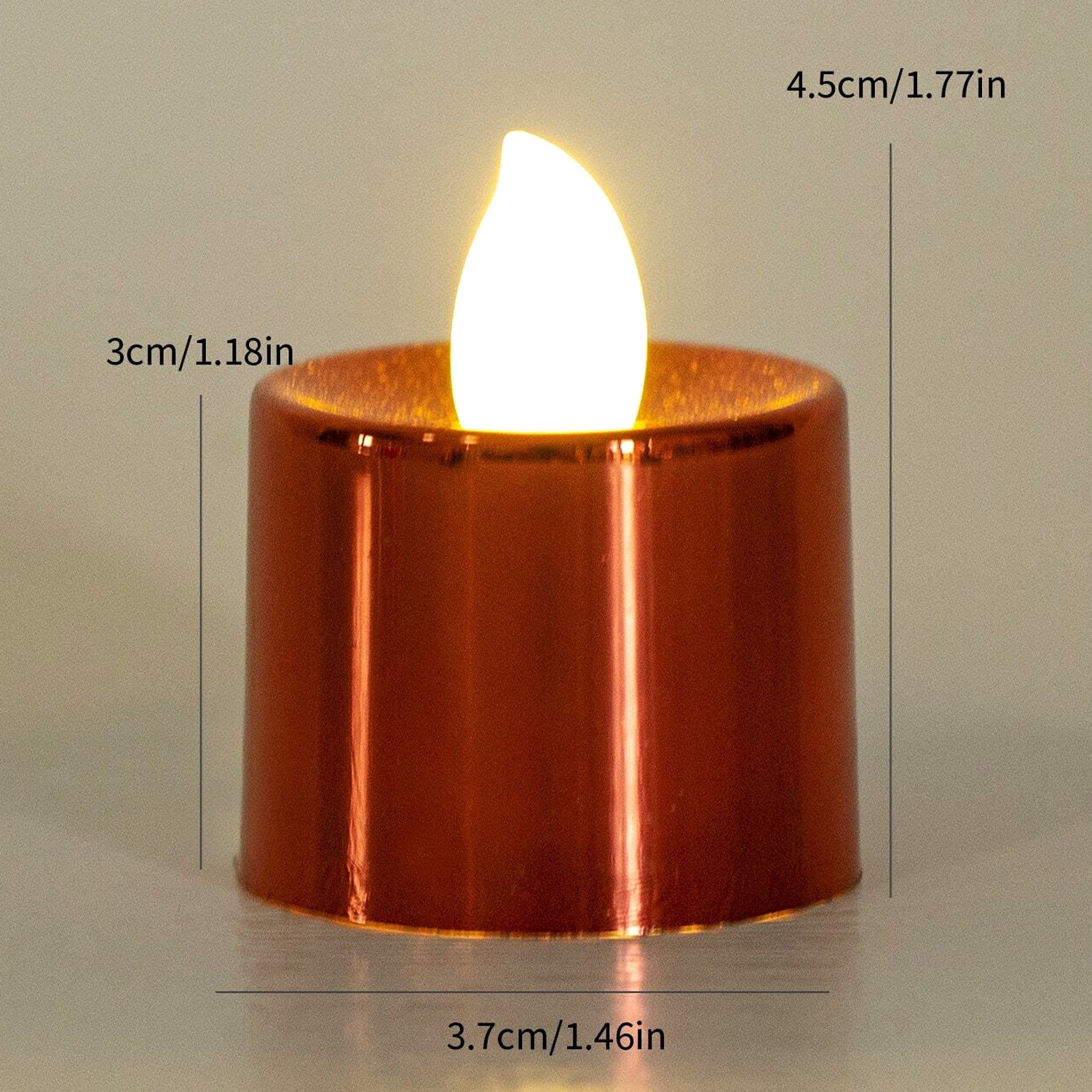 Electrical Candles Diya LED Tea Light, Plastic Candle Light Candle Candle, Diwali (24 Pc Set) Your Brand
