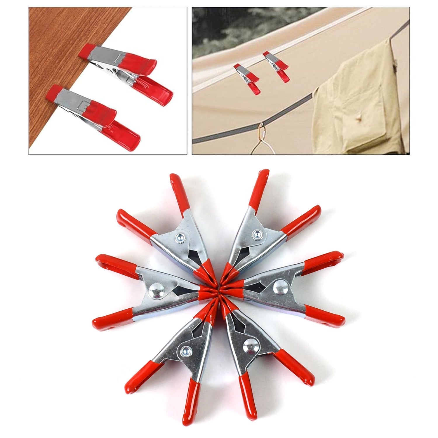 2 Inch Heavy Duty Spring Metal Spring Clamps (6 Pcs Set) Your Brand