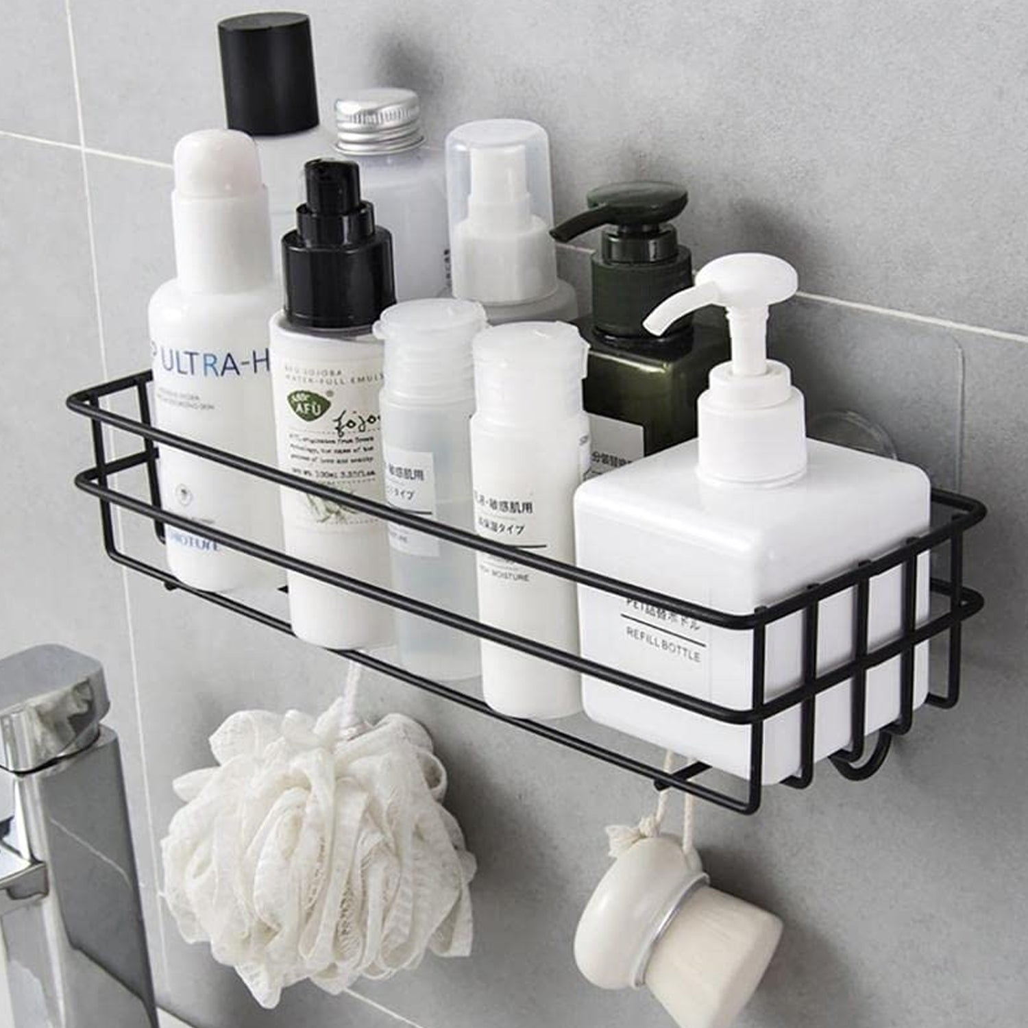 3 in 1 Shower Shelf Rack for storing and holding various household stuffs and items etc. Your Brand
