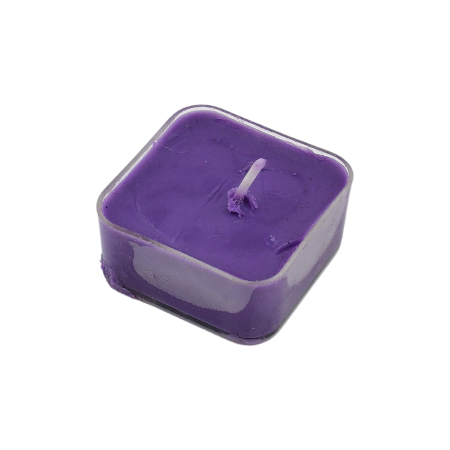 Smokeless Scented Acrylic Lavender Tealight Candles | Scented Acrylic Tealight Candle Set of 1 for Home Decoration and Celebrations | Long Burning Time Candle, Diwali (1 Pc / Mix Color) Your Brand
