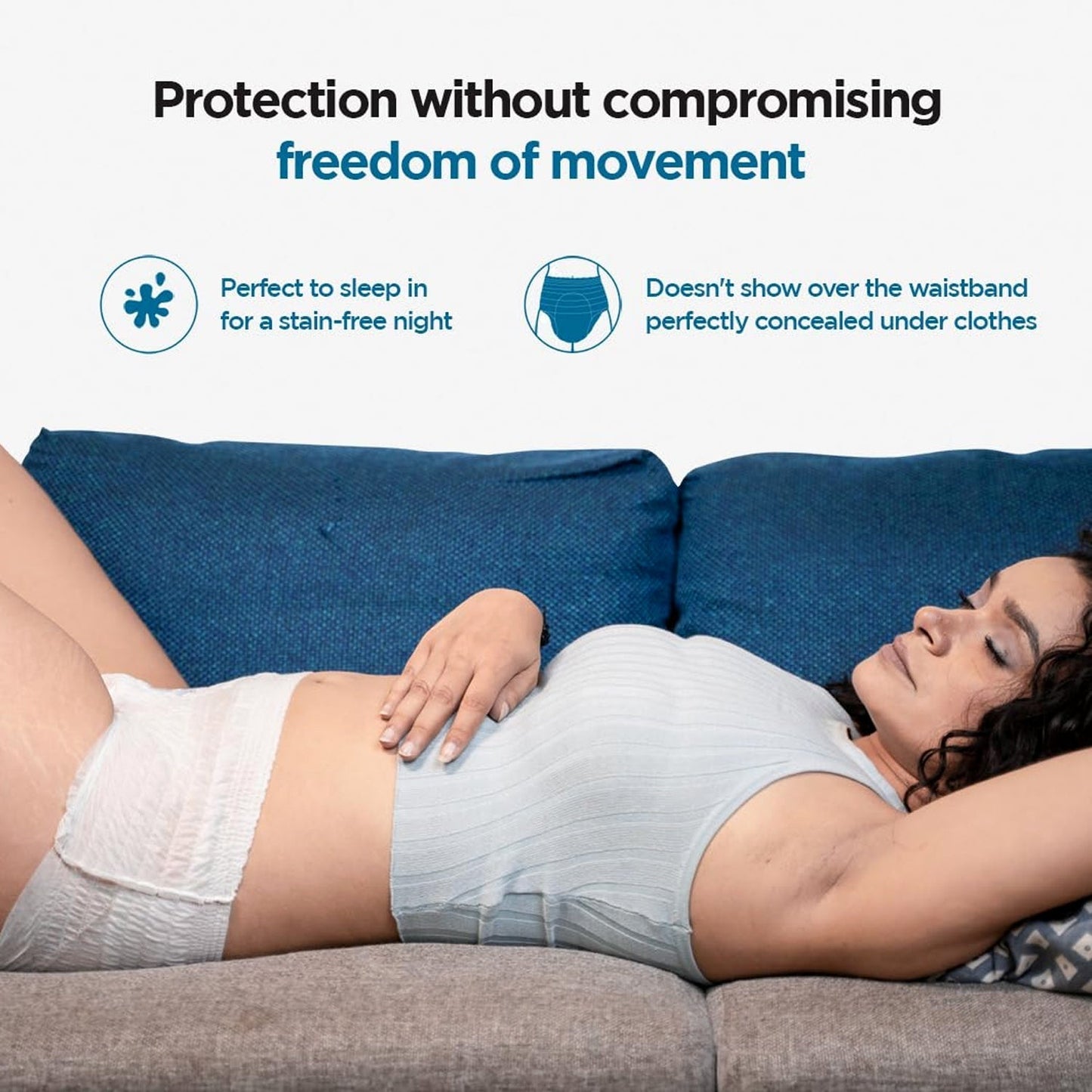 Women's Emergency Kit, Travel Kit- Includes Seamless Underwear, Pantyliner, Feminine Hygiene Sachet First Period Kit (10 Pcs) Your Brand