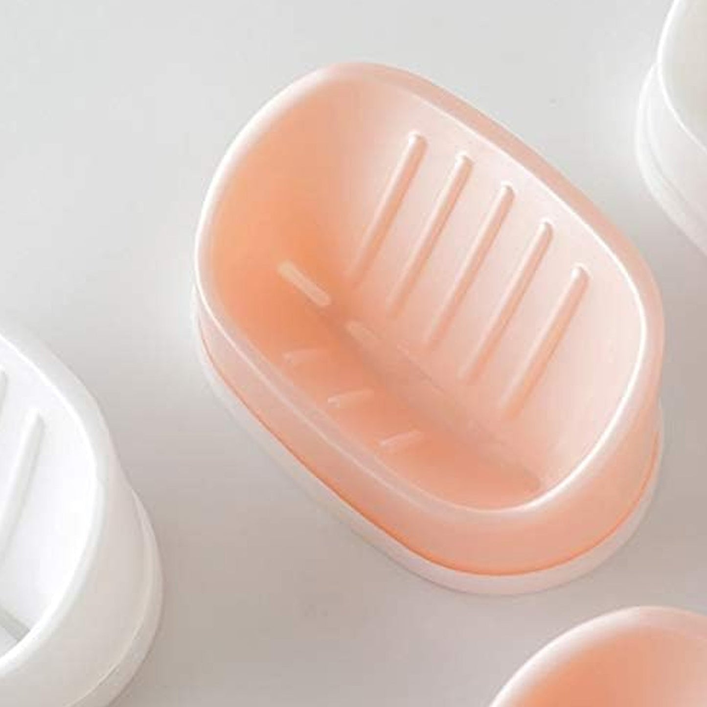 Soap Container, Soap Box Household Kitchen and Bathroom Can Use PP Material Drain Box Double Soap Dish, for Bathroom Shower Home Outdoor Camping ,Sabudani (1 Pc) Your Brand