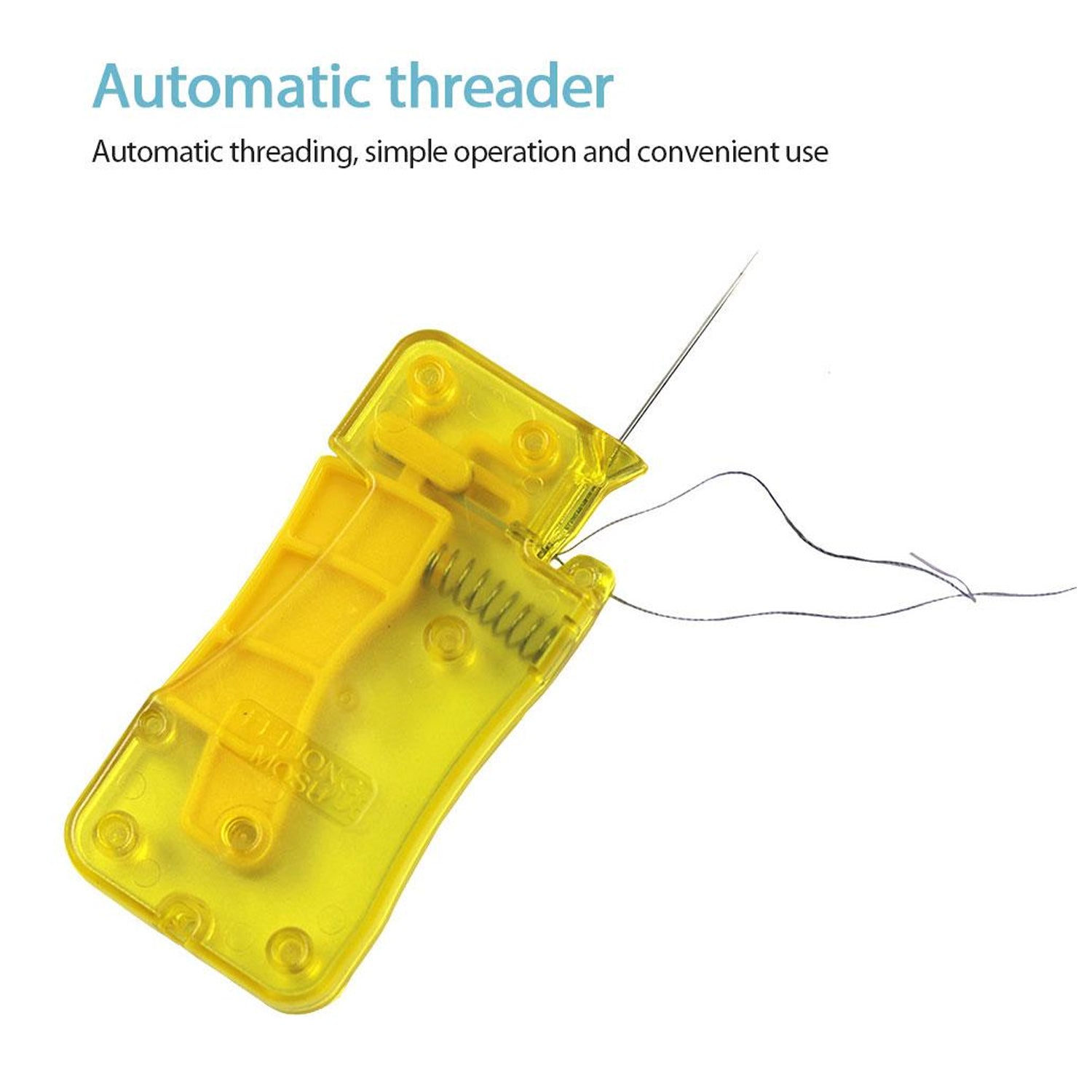 Needle Threader, Stylish Appearance Comfortable Grip Lightweight Portable Automatic Needle Threader for Sewing for Home (1 Pc) Your Brand