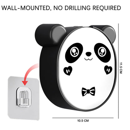 Plastic Cute Panda Soap Box – Wall Mounted Flip-Top Drain Soap Case (1 Pc) Your Brand
