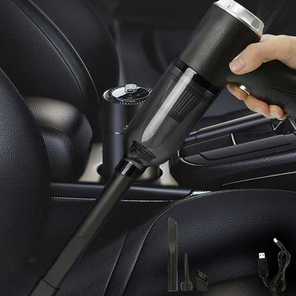 3 in 1 Mini Car Vacuum – Wireless, Rechargeable, Blower & Dust Cleaner for Car, Home & Keyboard Your Brand