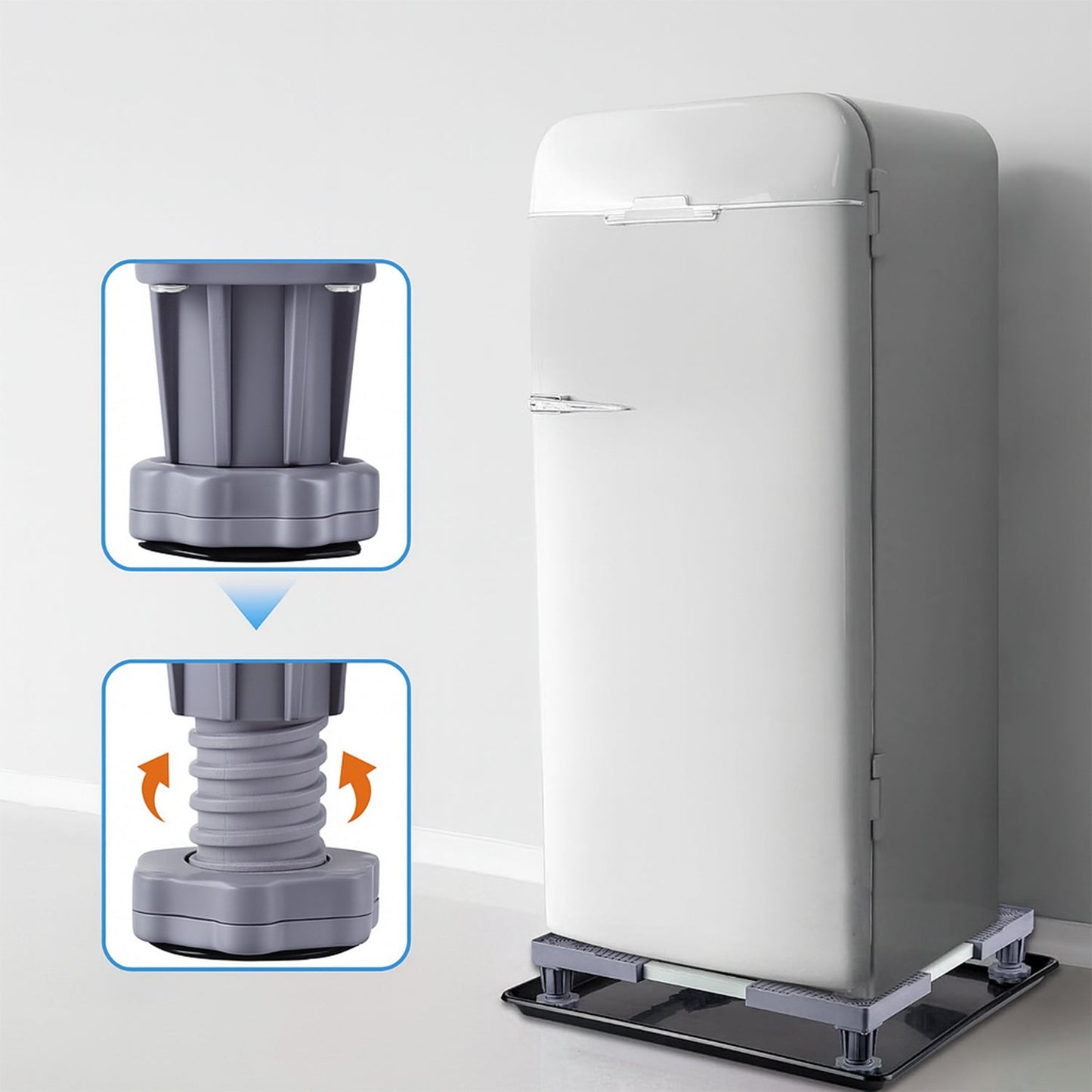 Adjustable Washing Machine Stand (1 Pc / 67×67 Cm Long Adjust) Your Brand
