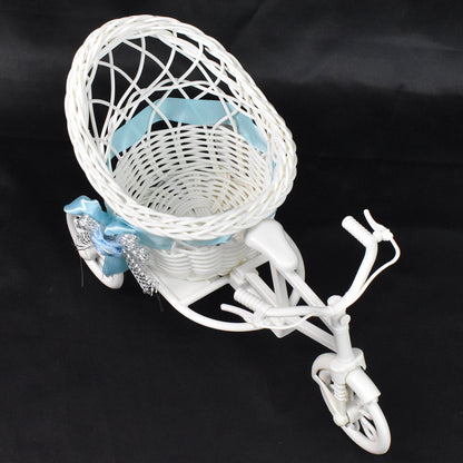 Plastic Cycle Flower vases for Home decor; Bicycle Flower Pot Stand Your Brand