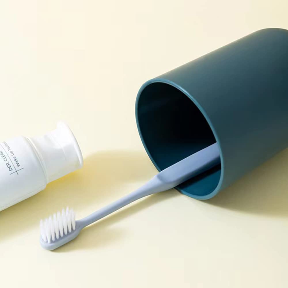 Multipurpose Wall Mount Toothbrush Holder Plastic Stand With 2 Cup  (1 Set) Your Brand