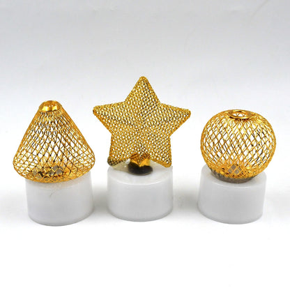 Flameless and Smokeless Decorative Candles Acrylic Led Tea Light Candle for Gifting, House, Light, Diwali (3 Pc Set) Your Brand