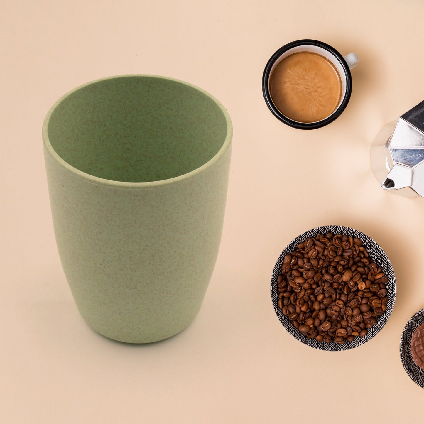 Reusable Cups/Mugs/ Glass/ Tumbler Set Eco Friendly Cups for Drinking Tea Coffee, Dishwasher Safe, Non-slip Bathroom Cup Tooth Cups For Home Office (1 Pc) Your Brand