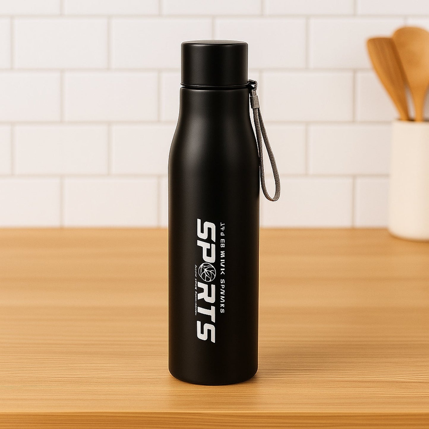 Premium Stainless Steel Water Bottle Approx 1000ML (1 Pc) Your Brand
