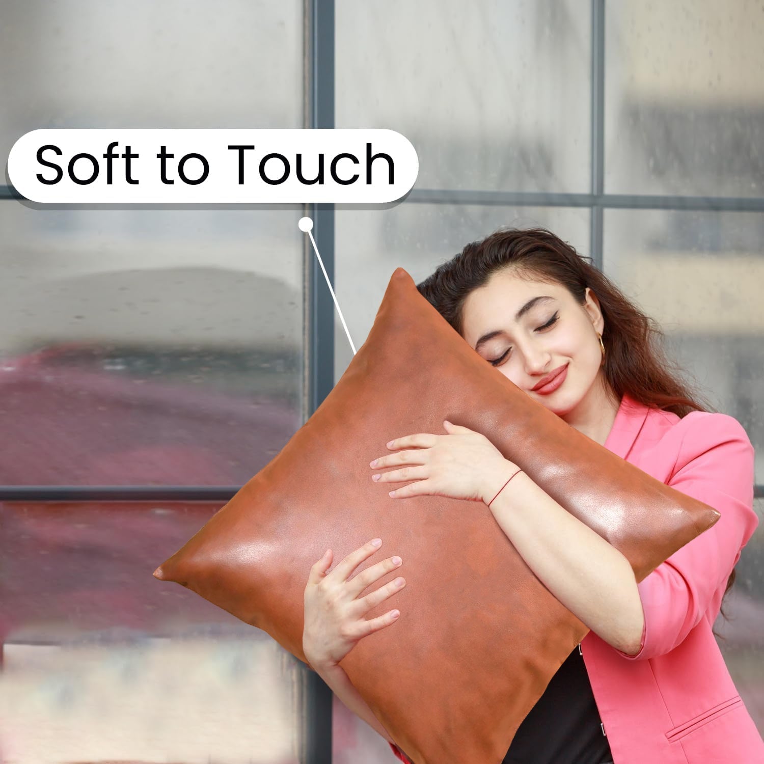 Pillow Covers, Couch Pillows Cover, Soft Decorative Pillow Covers, Pillowcase for Bed Sofa Chair Bedroom Home Farmhouse Decor Living Room Home Decor (60 × 60 CM) Your Brand
