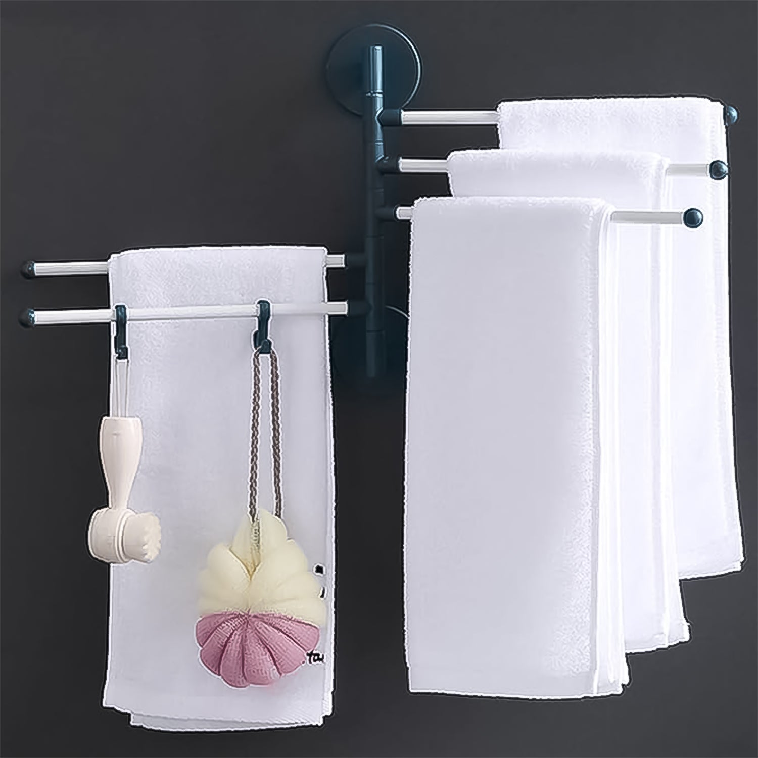 Rotating Bar Wall Mounted Swivel Towel Rack Your Brand