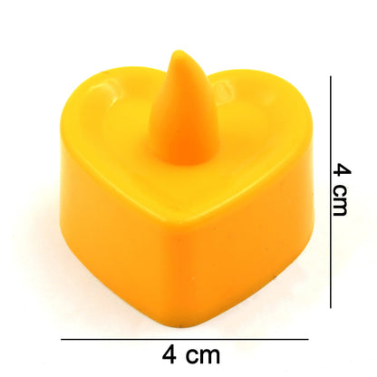 LED Tealights, Smokeless Plastic Decorative Candles, Diwali  (Pack Of 6 / Multicolor) Your Brand
