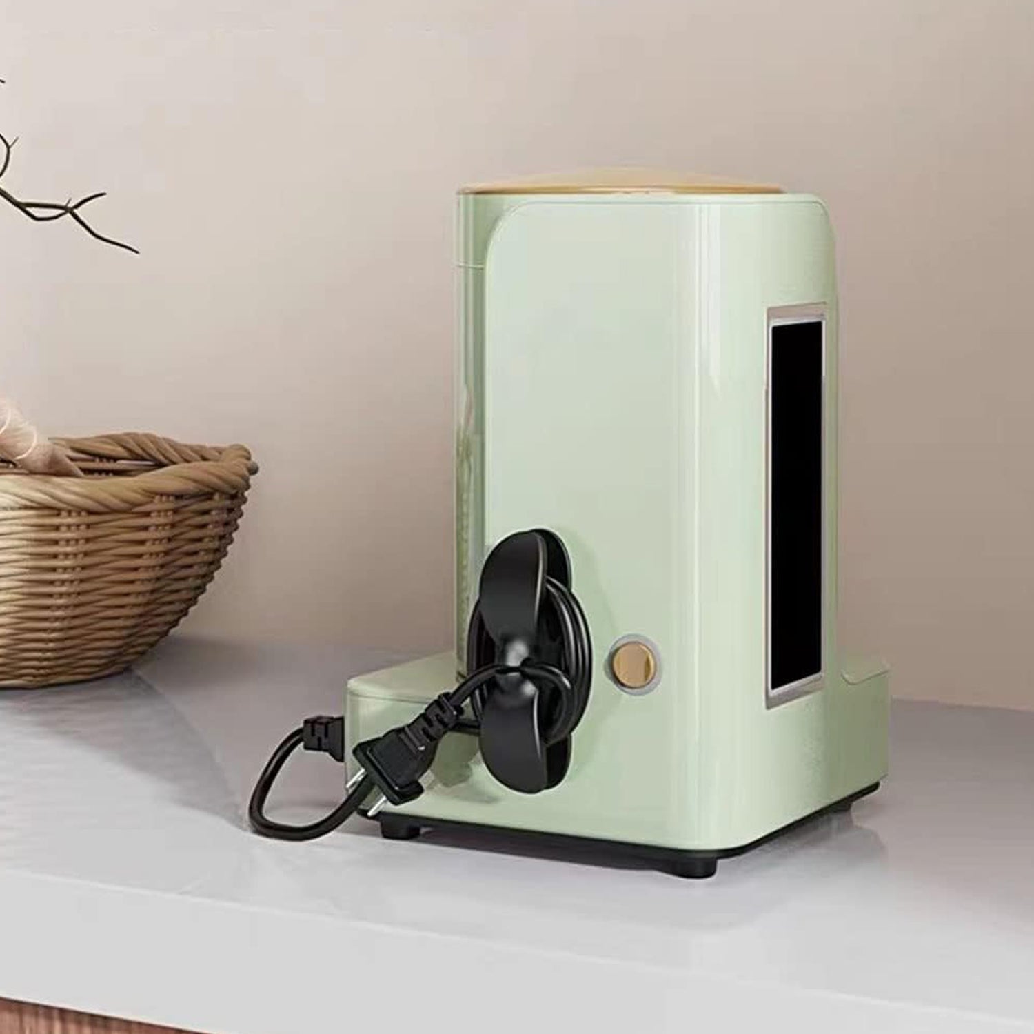 Power Plug Holder Organizer for Appliances Tidy Cord Winder Cable Organizer Self Adhesive Wire Wrap Holder for Coffee Maker Pressure Etc (1 Pc / 8x3 Cm / Small) Your Brand