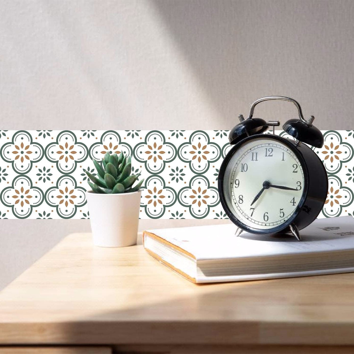 Peel and Stick Floor Tiles Kitchen / Bathroom Backsplash Sticker Detachable Waterproof DIY Tile Stickers for Wall Decoration Tiles Home Decoration (8x8 Inch / 10 Pcs Set) Your Brand