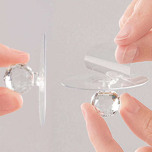 Clear Diamond Crystal Cabinet Knob & Pull Handle (1 Pc) Your Brand