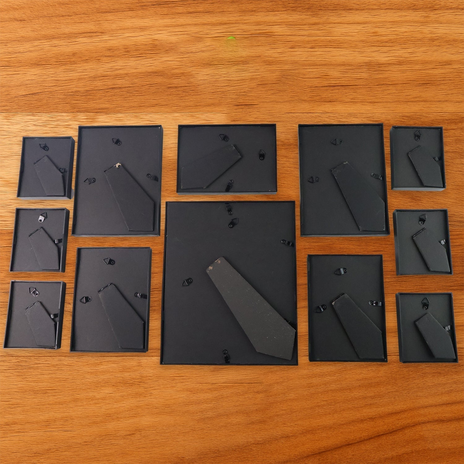 Premium Black Photo Frame Set 12 Pcs Wall Hanging Gallery Frames Your Brand