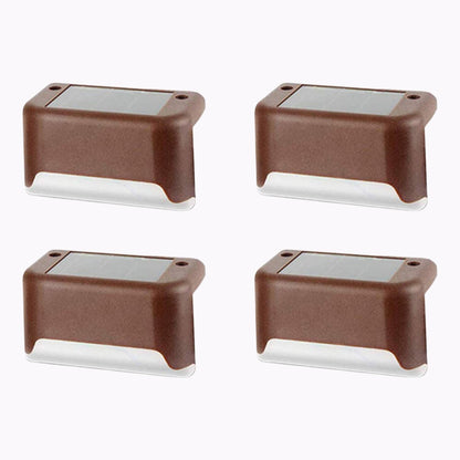 4-Piece Solar Waterproof Garden, Stair & Railing Lights Your Brand