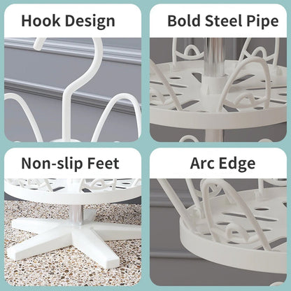 Rotating Shoe Rack, 3 Layer/ 3 Tier Rotating Shoe Rack (1 Pc) Your Brand