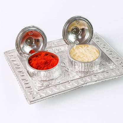Tray Shape Special Puja Thali (1 Pc / Mix Design) Your Brand