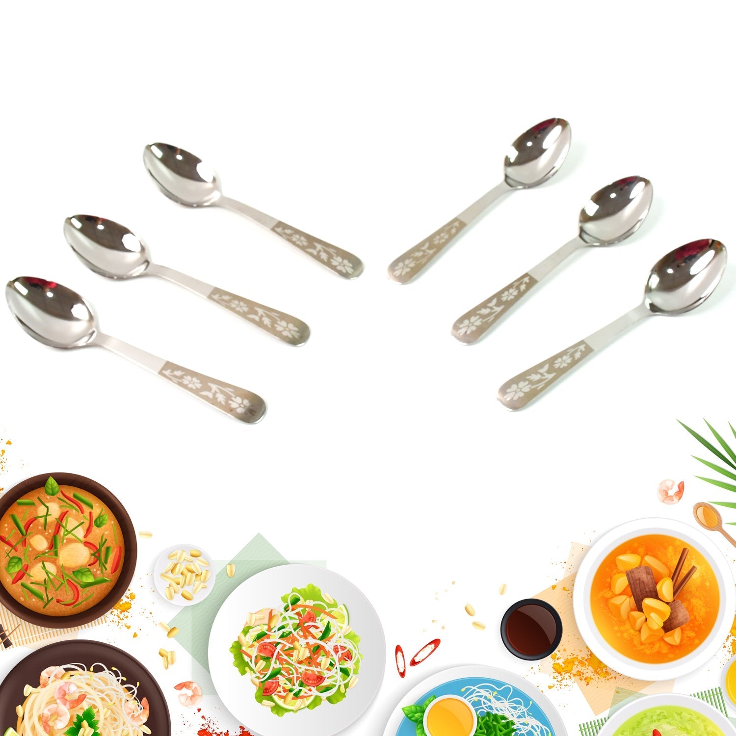 Stainless Steel Table Spoons Set of 6 Your Brand