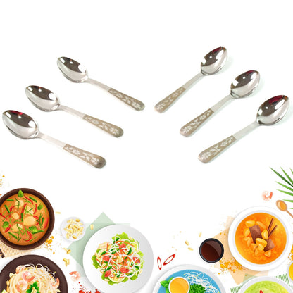 Stainless Steel Table Spoons Set of 6 Your Brand