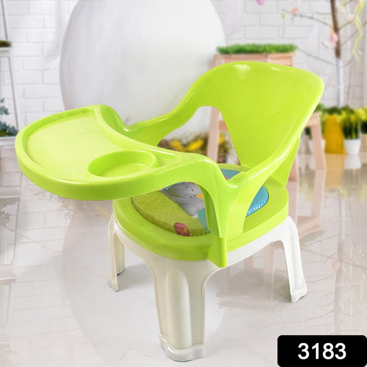 Baby Chair, with Tray Strong and Durable Plastic Chair for Kids/Plastic School Study Chair/Feeding Chair for Kids, Portable High Chair for Kids Your Brand