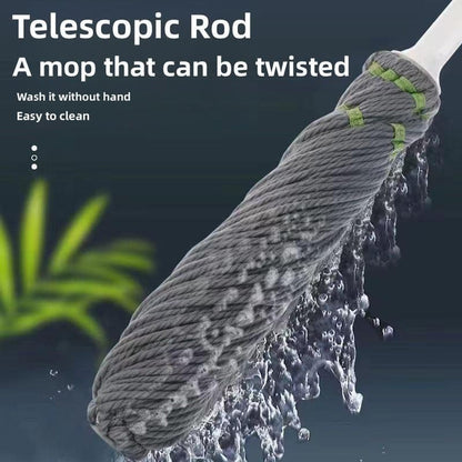 Squeeze Twist Mop Self Wringing Mop, Stainless Steel Handle (1 Pc) Your Brand