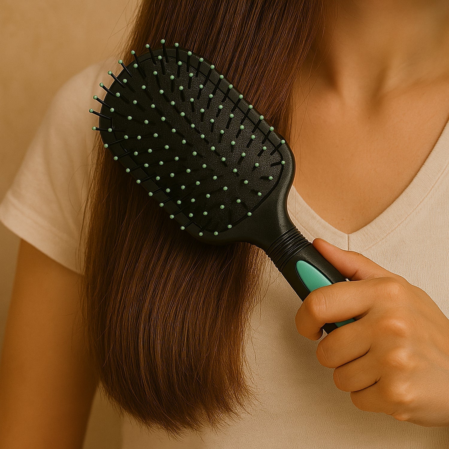 2-in-1 Hair Comb Brush with Mirror Your Brand