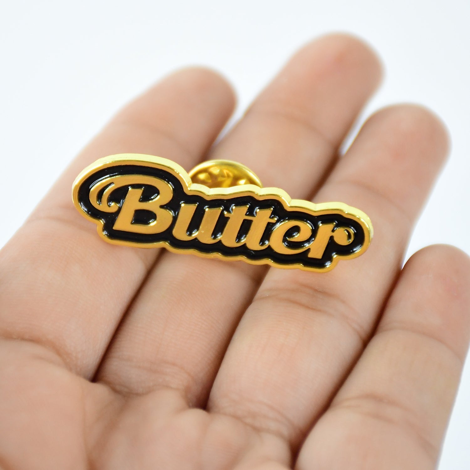 Stylish Metal Badge Pin – Single Piece (Random Design) Your Brand