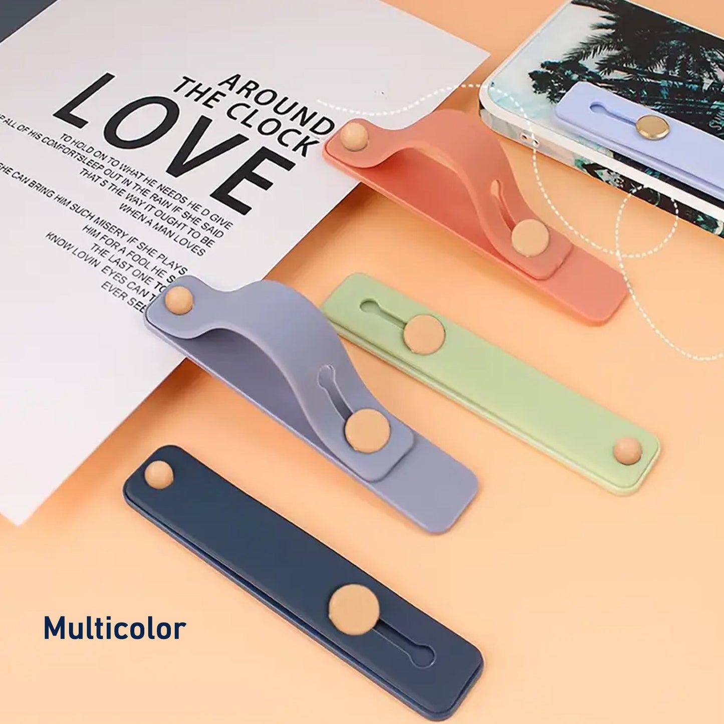 Phone Loop Finger Holder, Phone Grip Straps Silicone Phone Finger Strap (1 Pc) Your Brand