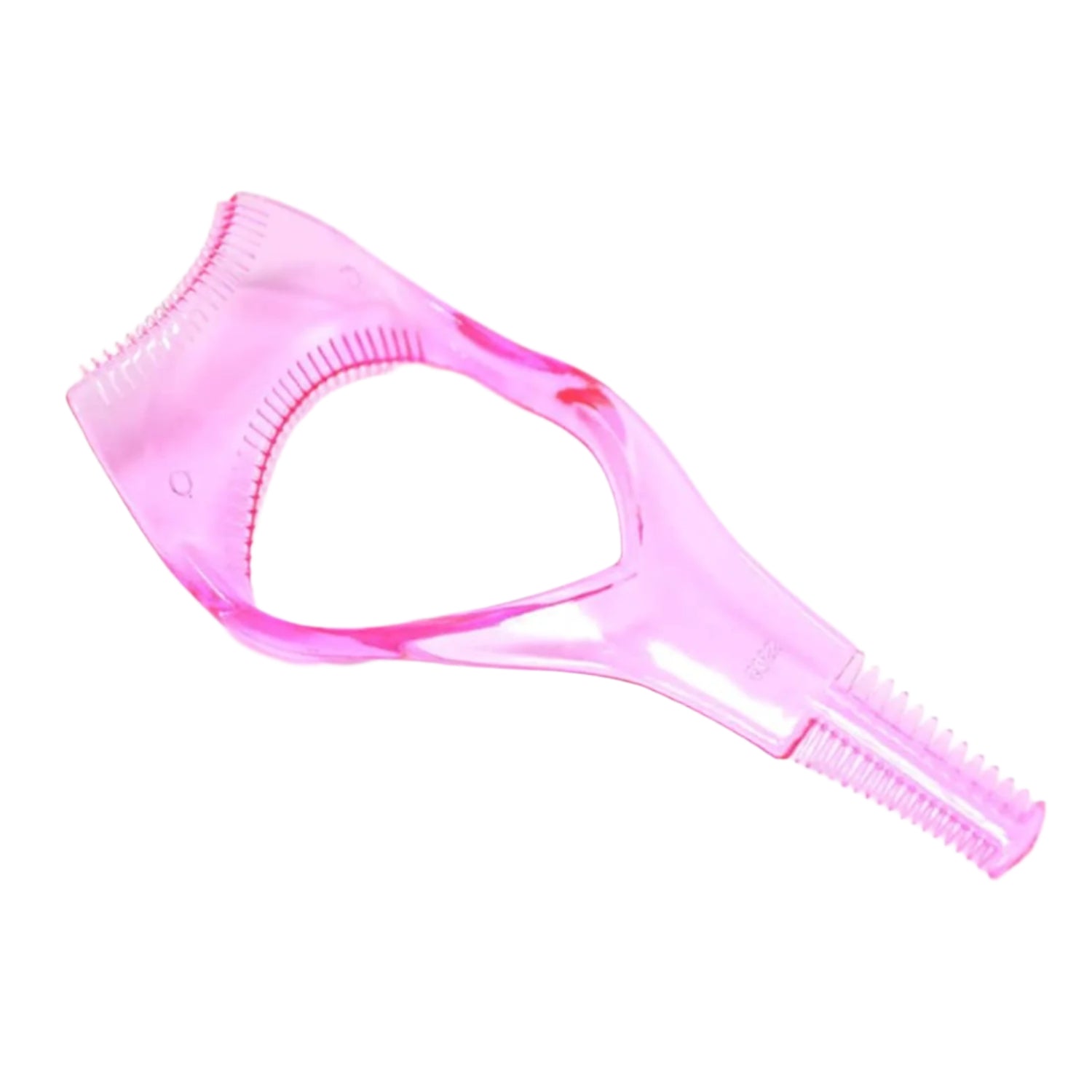 3-in-1 Plastic Eyelash Tool: Mascara Guide, Brush & Curler (1 Pc) Your Brand