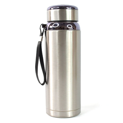 800ml Stainless Steel Water Bottle – Leak-Proof Thermos Flask for Travel, Gym, Office, Home Use (1 Pc) Your Brand