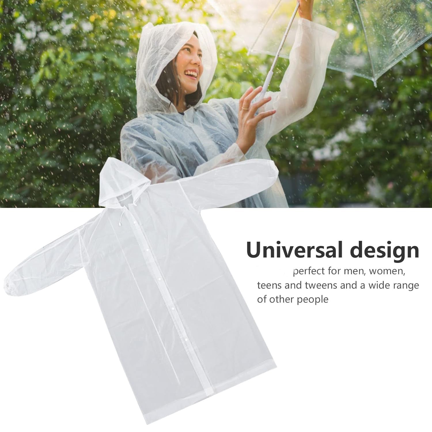 Eva Portable Rain Coat, Waterproof Raincoat (1pc) Your Brand