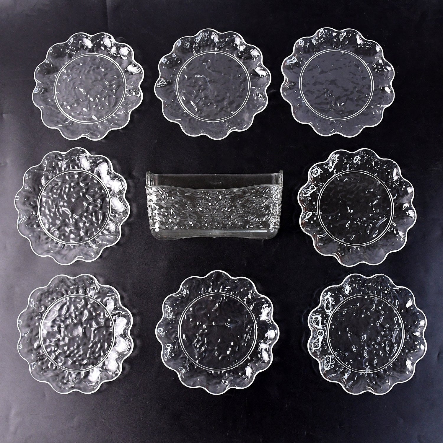 9 in 1 Plastic Bowl With Serving Tray / Plates Set Your Brand