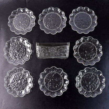 9 in 1 Plastic Bowl With Serving Tray / Plates Set Your Brand