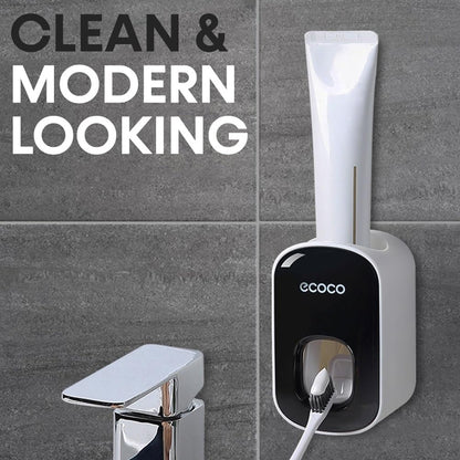 ABS Automatic Toothpaste Dispenser Space Saving for Home Bath Accessory (1 Pc) Your Brand